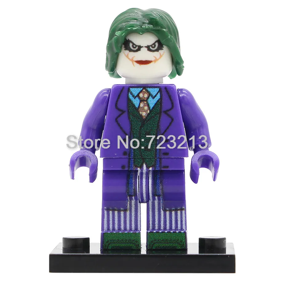 Joker Один супер герой фигурка Бэтмена титана Джокер Tomb Raider Лара Крофт Рокки Namor Storm Big Barda строительный блок кирпич набор игрушек - Цвет: Joker