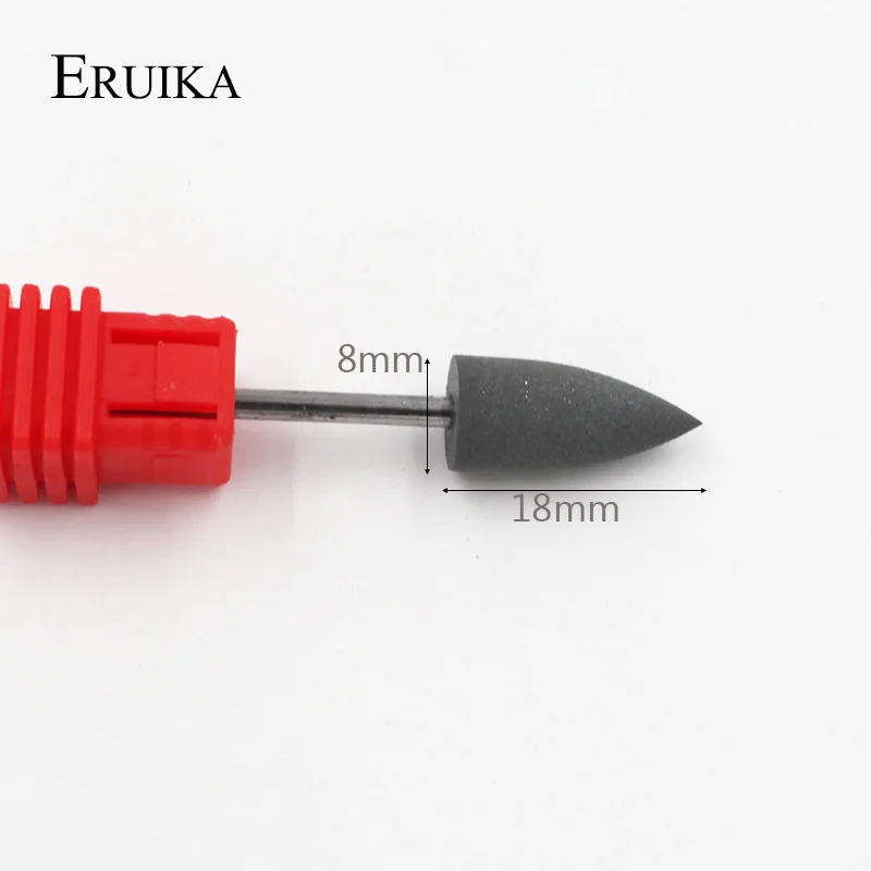 ERUIKA, 1 шт., резиновые силиконовые сверла для ногтей, буфет для ногтей, аппарат для маникюра, аксессуары для дизайна ногтей, пилочки для ногтей, инструменты для лака