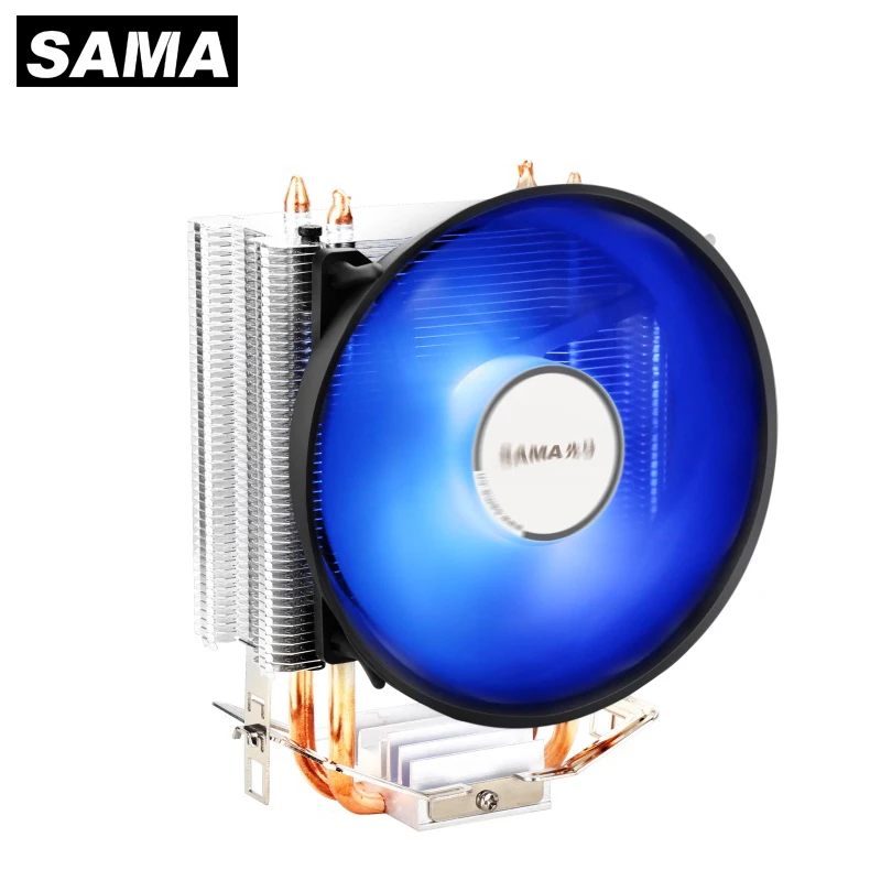 Sama Tubos de Calor Cpu Cooler Rgb 120 mm 1600rpm pc Radiador Silencioso para Intel Lga 1150 1151 1155 Amd Am3 Am4 Cpu Ventilador de Refrigeração Ventiladores e resfriadores