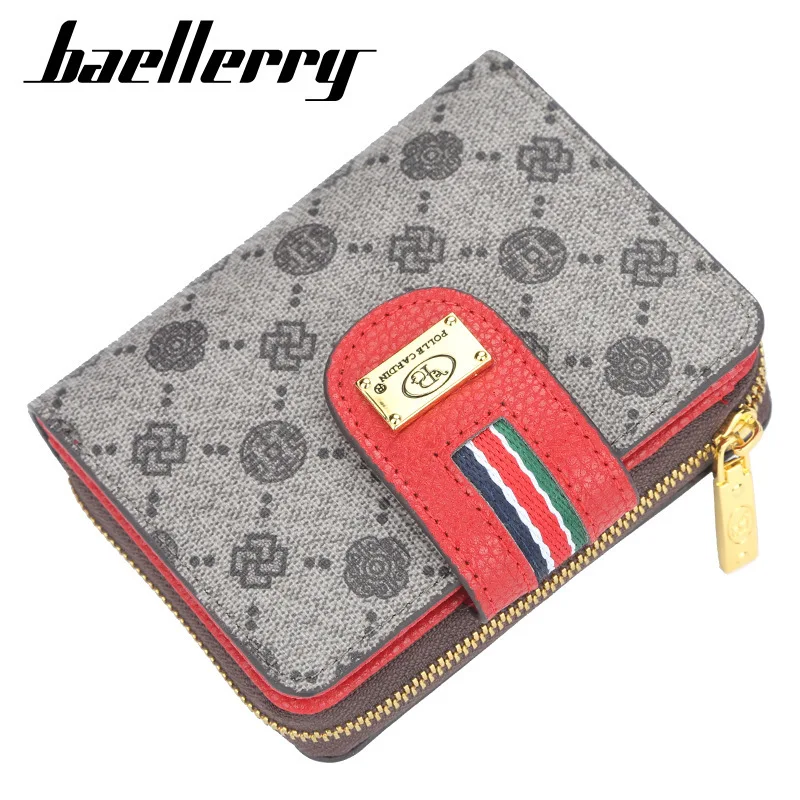 

Luxury Brand Small Zipper& Hasp Leather Wallet Women Classic Ladies Purses Retro Short Woman Card Holder Wallets With Coin Purse