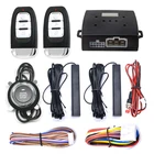 Пульт дистанционного управления запуском двигателя, одна кнопка запуска и остановки двигателя, бесключевая Система доступа, Автомобильная сигнализация с автоматическим запуском зажигания, умная Центральная Блокировка