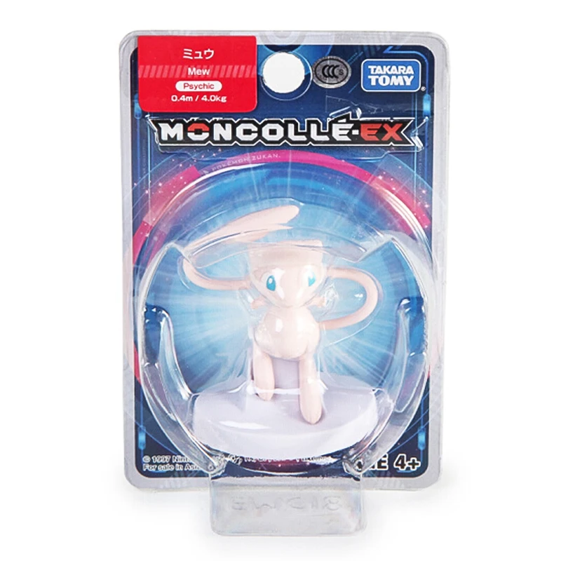 Мини игрушка Takara Tomy Pokemon monglue EX Sun Moon 4 см коллекционная фигурка Asia 13 Mew| |