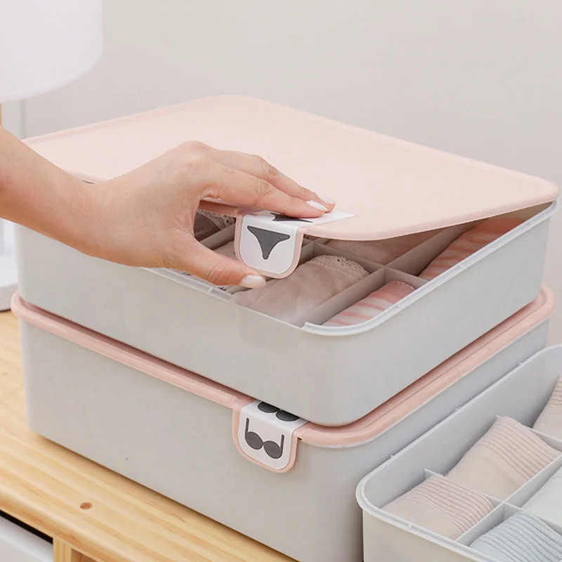 Сетчатый пластиковый ящик для хранения нижнего белья с отметкой на шкафу 1/10/15