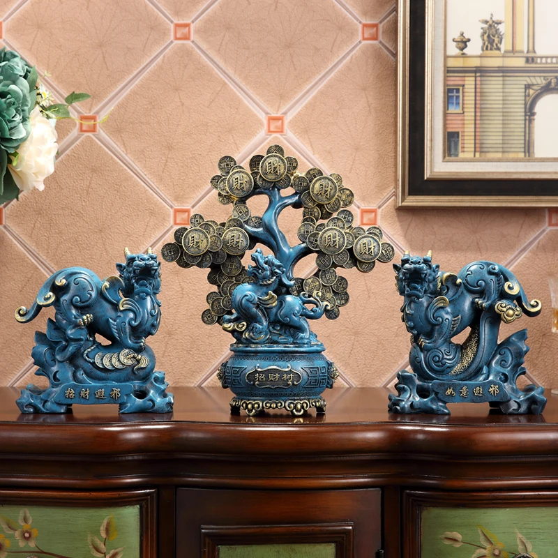 Euroepan Lucky Feng Shui полимерные украшения Искусство дома гостиной стол мебель ремесла