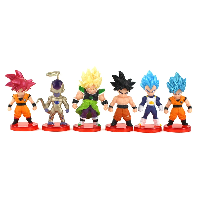 

16Pcs/Set Anime Figure Toys with Red Base PVC Model Dolls Birthday Gifts for Children