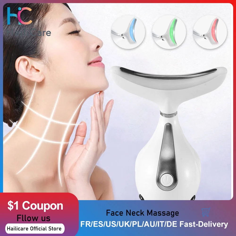 

Multifunctional Face Neck Massage Facial Lift Beauty Devices Remove Double Chin LED Photon Therapy Anti Wrinkle Skin Care Tools