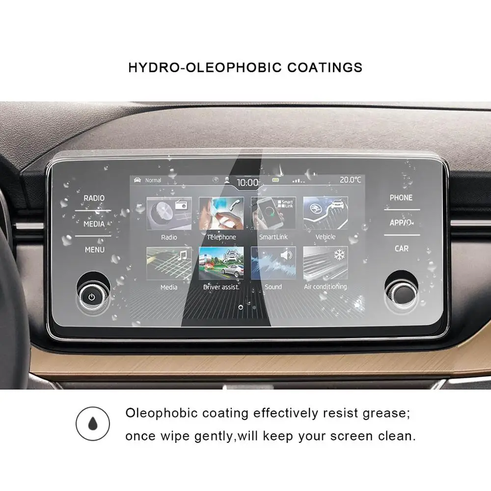 Протектор экрана для автомобиля RUIYA для Kamiq Bolero/Scala Bolero 8 дюймов 2020 года с навигацией GPS. Аксессуары для интерьера автомобиля.