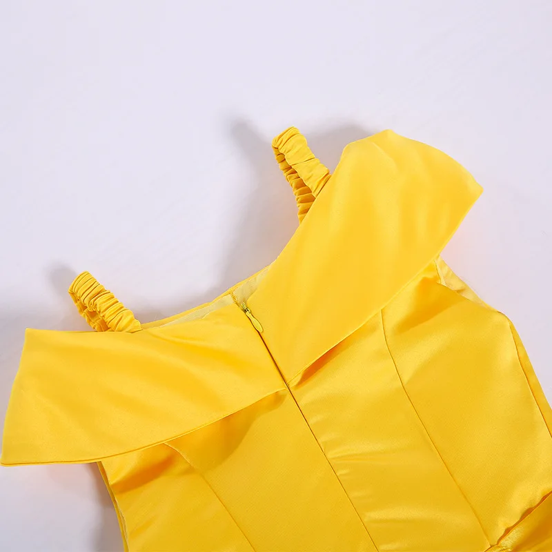 2020 косплей Красавица и чудовище юбка принцессы Белль платье для девочки детский