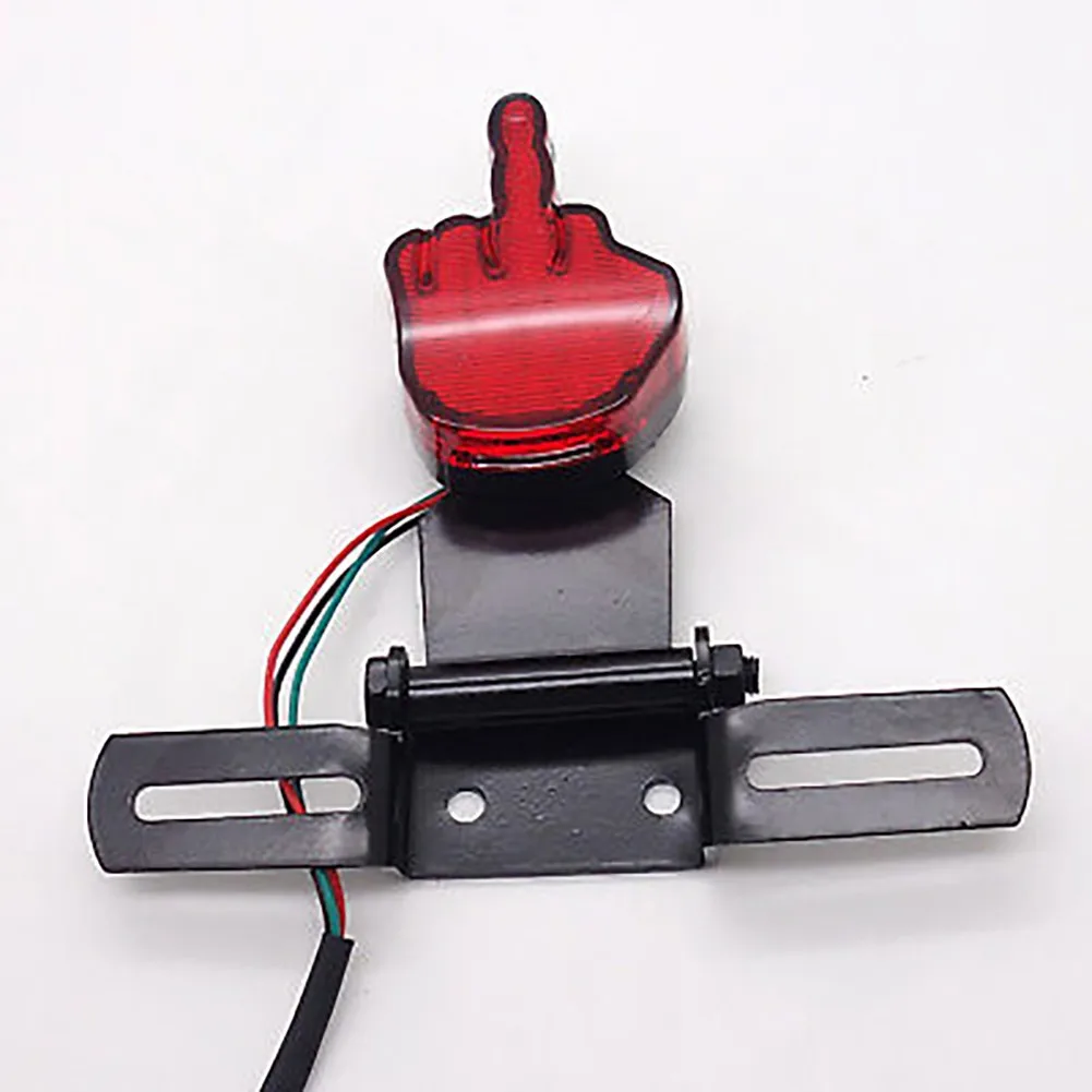 

3 Wires LED Tail Light For Harley Bobber Chopper Customer Metal Bracket