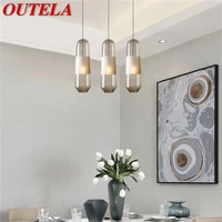 outela nordic pendant light contemporary creative led lamps fixtures for home decorative dining room
