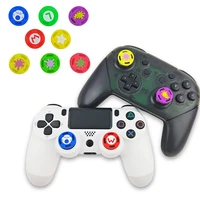 8 pcs silicone analog thumb stick grip caps for nintendo switch ns pro ps5 controller sticks cap skin joystick cover accessories