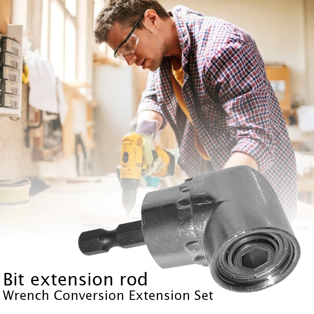 

Electric Drill Extension Rod Set Shaft Angle Extension Rod Shank Drill Bit Kit Easily Carrying Lightweight Gadgets