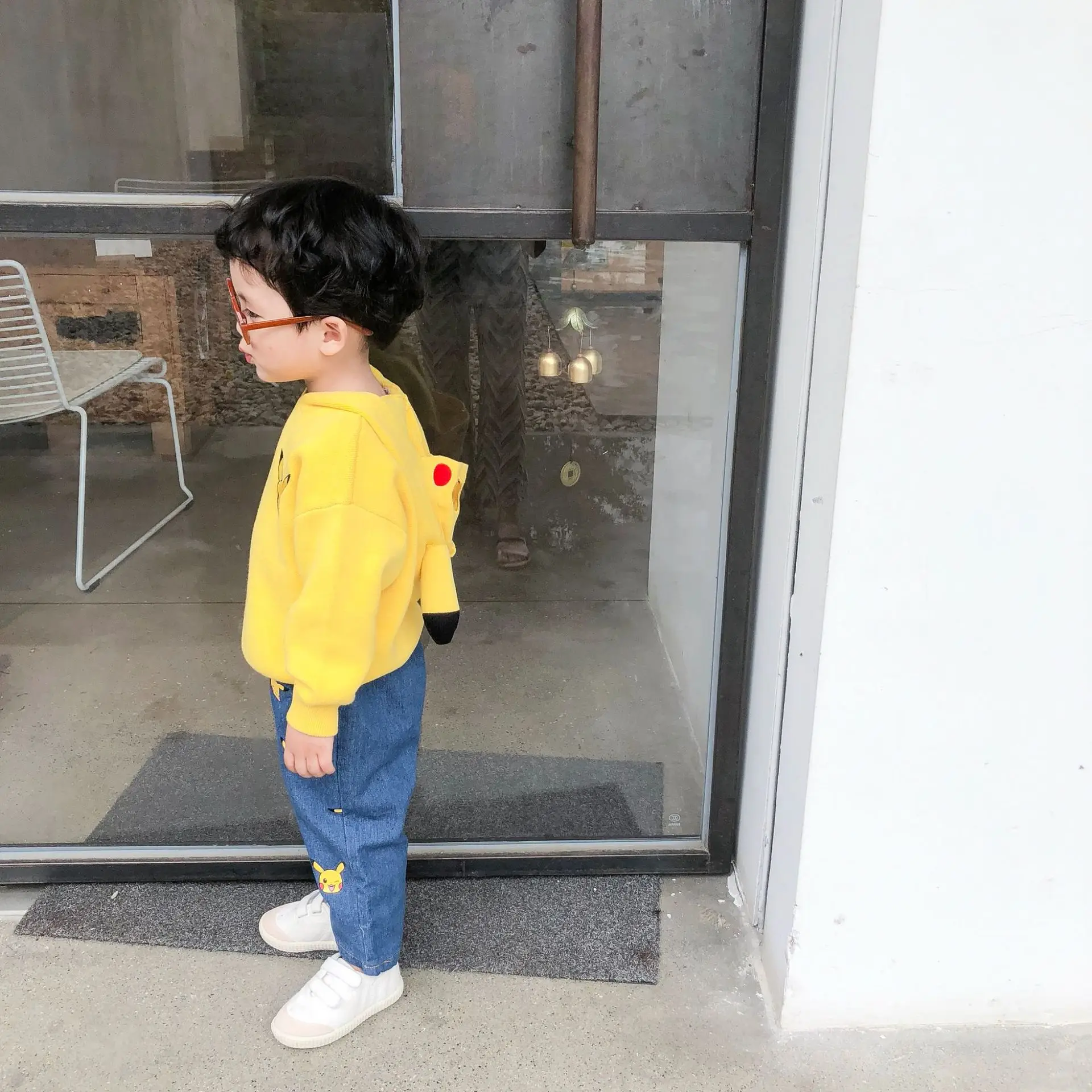 Tonytaobaby Autumn and Winter Clothes New Boys and Girls Children's Wear Children's Hooded Sweater Cartoon Cute