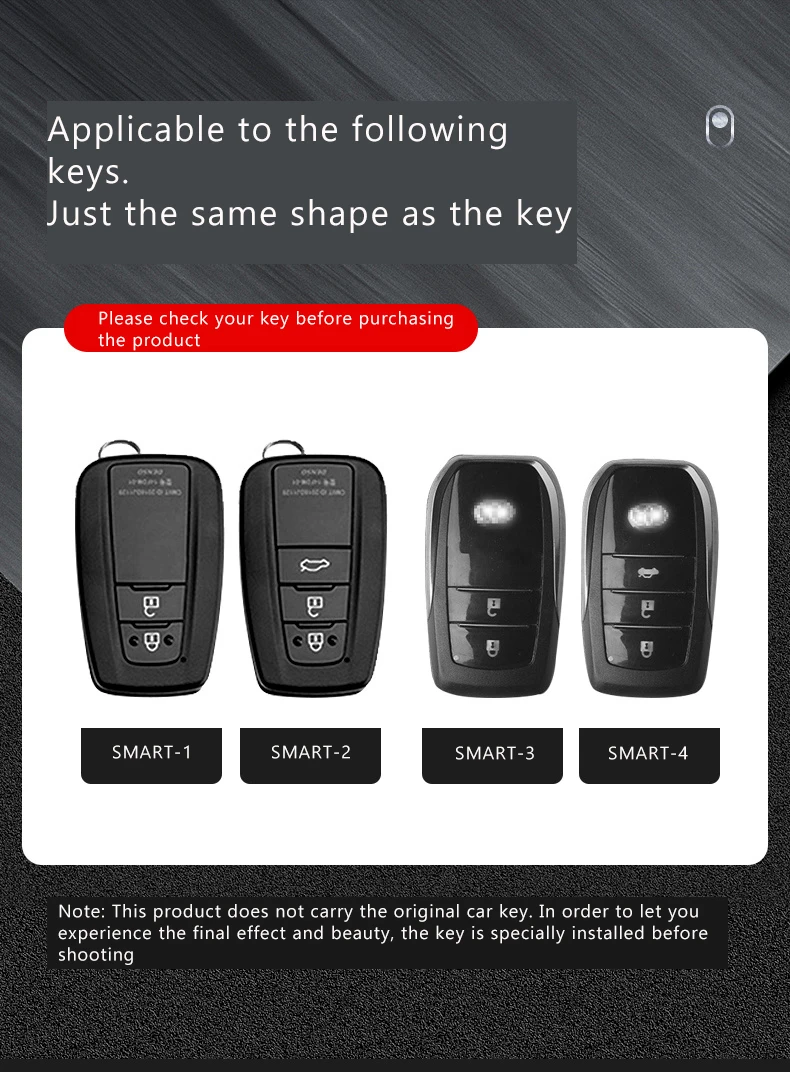 Подходит для Toyota ключ на лицевой стороне присутствует украшение (Корона/CH-R Camry Markx