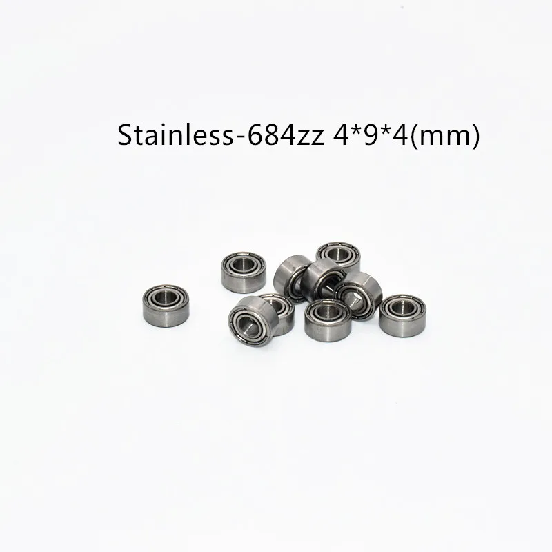 

Stainless steel bearing 10PCS S684ZZ 4*9*4(mm) free shipping antirust metal sealed High speed Mechanical equipment parts