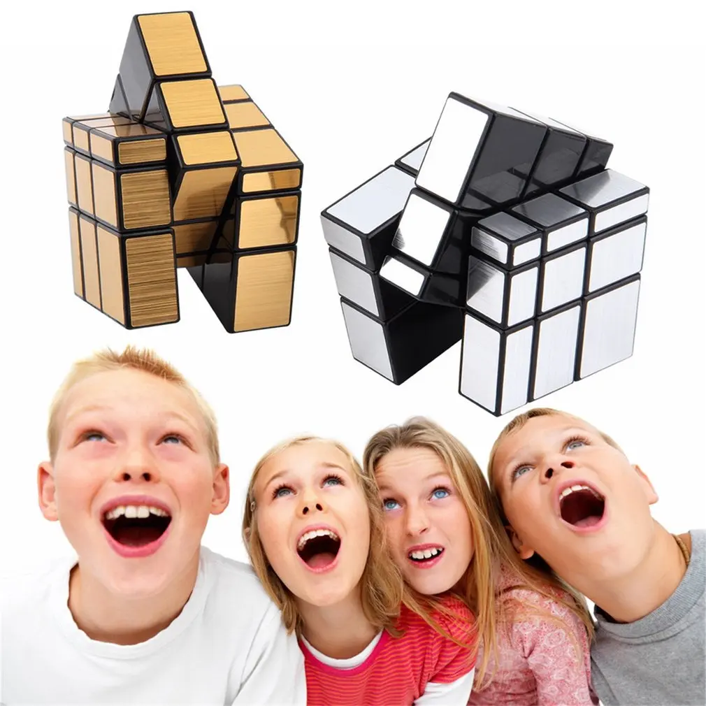 

3x3x3 Compact And Portable Mirror Blocks Silver Shiny Magic Cube Puzzle Brain Teaser IQ Kid Funny Worldwide Great Gift
