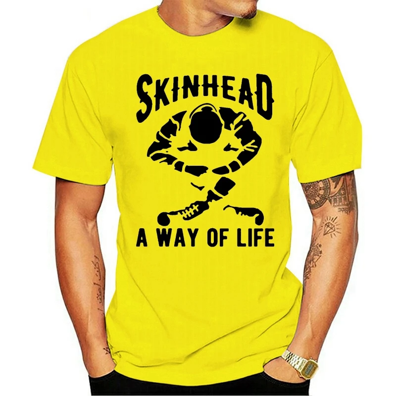 Футболка модная мужская дизайнерская футболка скинхедов способ жизнь подарок