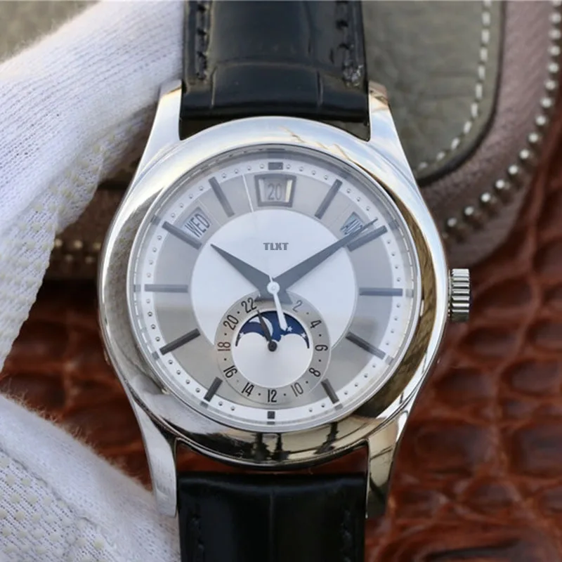 

Men's Watches Complication Chronograph Automatic Mechanical Watch For Men TLXT 5205 Leather Strap 1:1 Top Quality Replica Watch