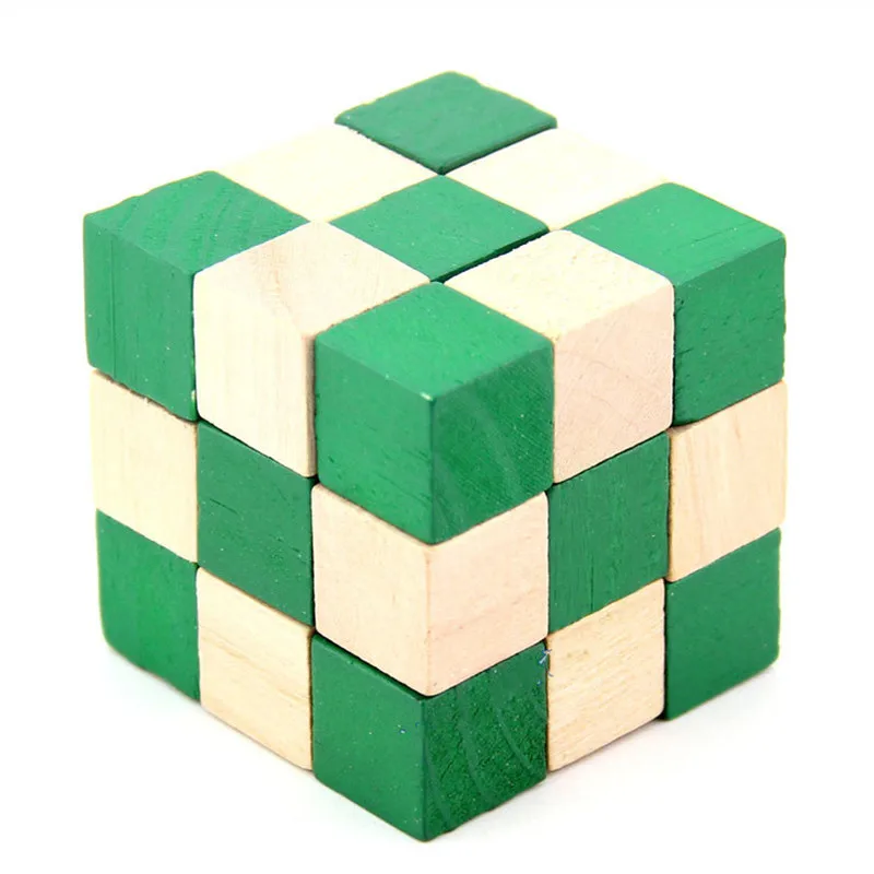 IQ Головоломка Деревянный хвост дракона магический куб змея форма игрушки игра