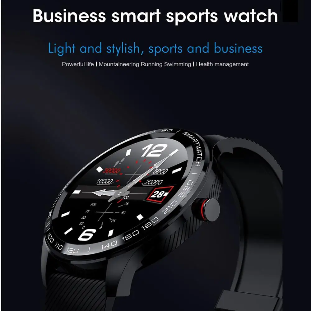IP68 полный сенсорный экран Смарт-часы Водонепроницаемый Bluetooth браслет для мужчин