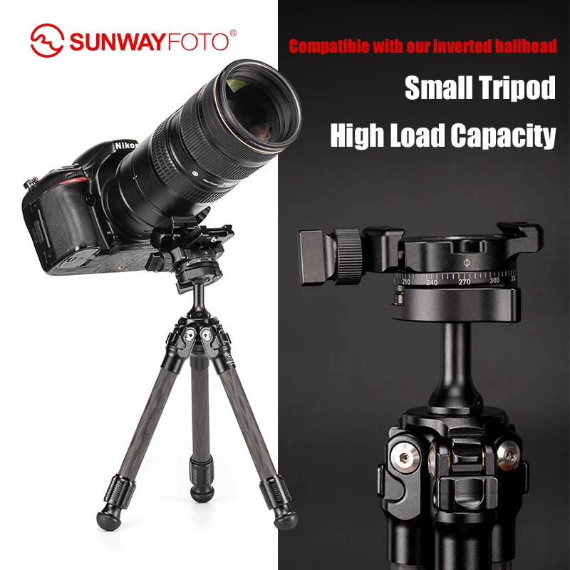 Карбоновый мини штатив SUNWAYFOTO T16C20N для камеры andphone переносная подставка держатель