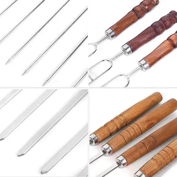 Игла для гриля из нержавеющей стали барбекю вилки жарки палочки и шашлыки