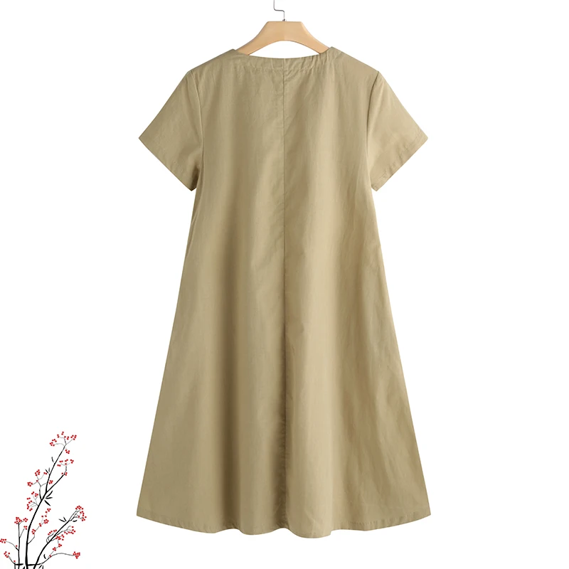 VONDA 5XL винтажное женское свободное платье миди летнее Повседневное платье-рубашка на пуговицах для беременных А-силуэта Vestidos размера плюс