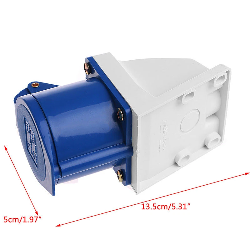 32 Ампер 3pin промышленная розетка 220в-250в всепогодный водонепроницаемый IP44 2P + E 32A |