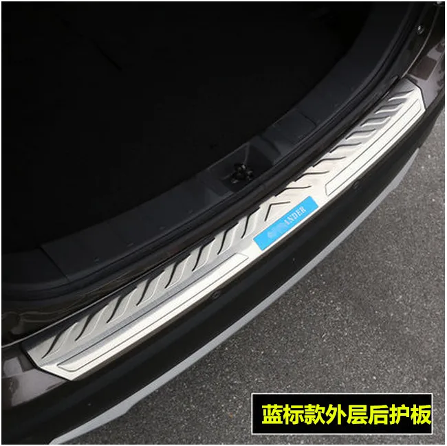 Протектор для внутреннего и внешнего заднего бампера из нержавеющей стали