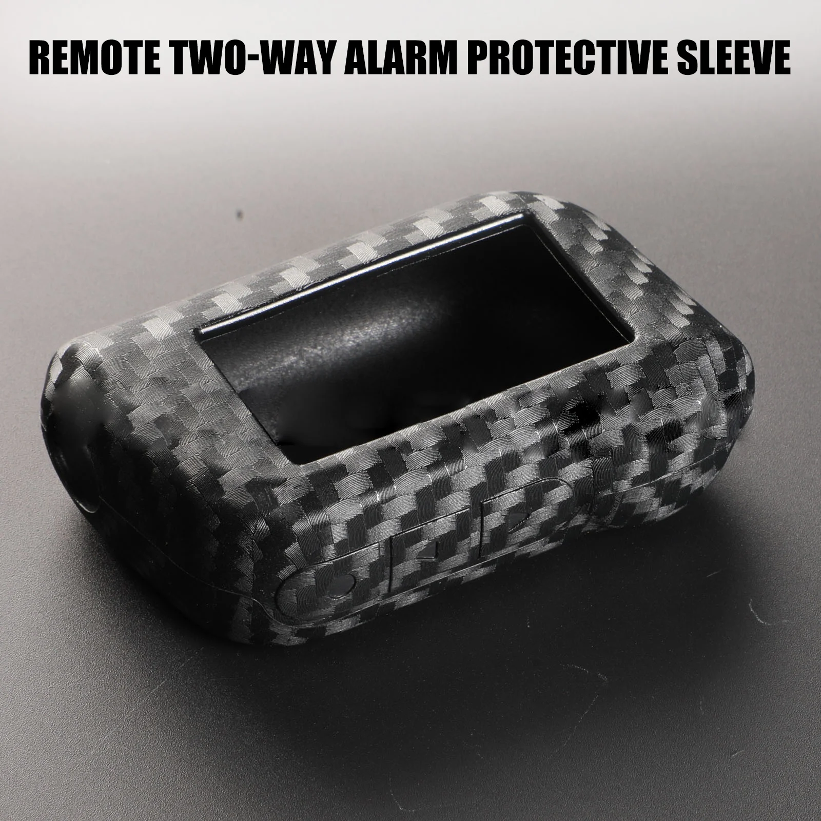 

Stylish Carbon Fiber Car Key Case Cover Protection For Starline A93 A63 Russian Version Two Way Auto Alarm Systems LCD