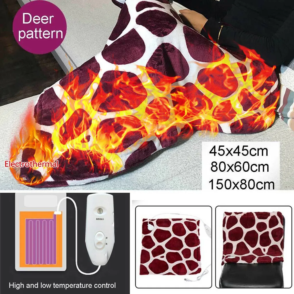 Электрическое одеяло обогреватель тела зимнее одиночное с подогревом термостат
