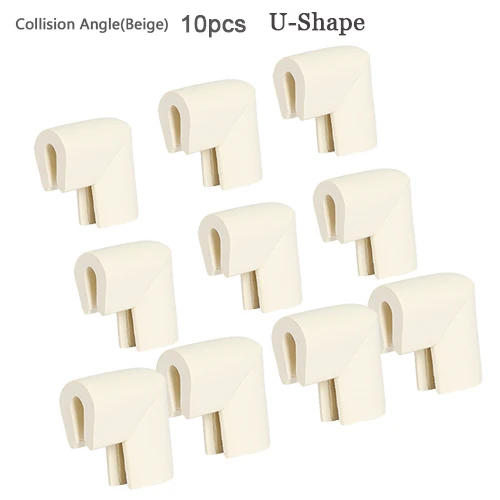 beige 10pcs 11 2 м Детская безопасность стол Угловой протектор Анти-столкновения угол полосы Детская безопасность ребенок Рабочий стол угол протектор на край стола - Цвет: beige 10pcs 11
