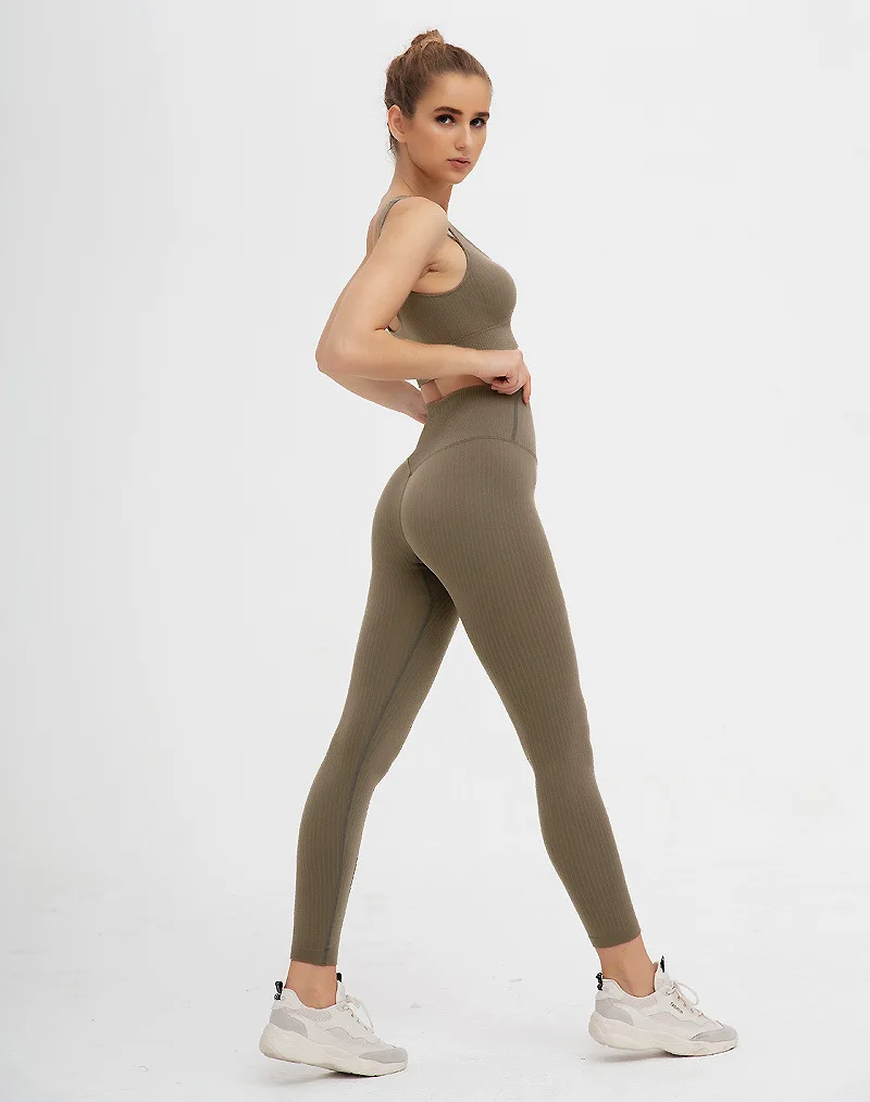 

Fitness Women Yoga Set Gym Bras Seamless Leggings Push Up Pants Exercise Workout Running Suit Sportswear