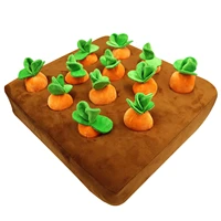 1pc dog carrot pull radish plush toy vegetable chew toy snuffle mat increase interaction pet dogs cats toys supplies
