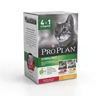 Набор промопаков: Влажный корм Pro Plan для стерилизованных кошек, с Курицей, с Уткой в соусе, 425 г x 12 шт.