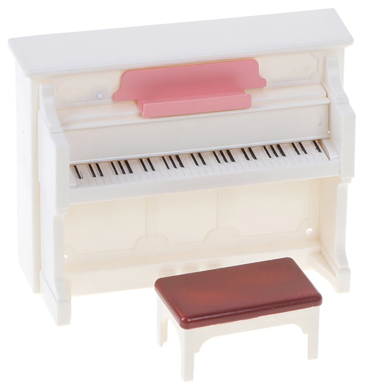 1 Набор Кукла пианино и стул Игрушка аксессуары миниатюрный кукольный домик