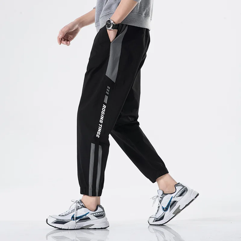 

New Arrival Men Pants Fashion Men's Korean Version of The Trend of Ankle-length Pants Tide Loose Sports Trousers Streetwear
