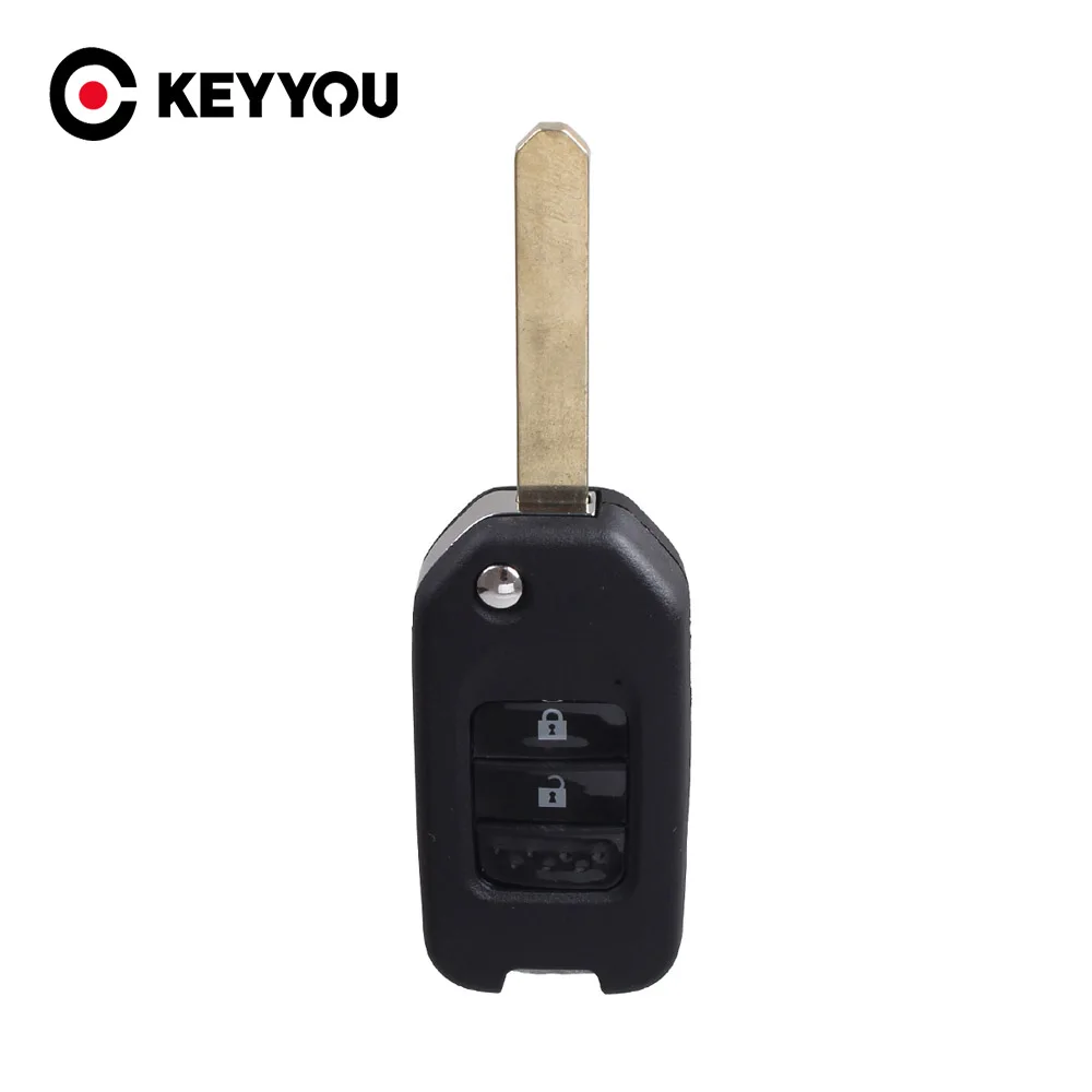 KEYYOU для 2014 HONDA CRIDER JADE CIVIC ACCORD CITY ODYSSEY Складной флип-чехол с дистанционным