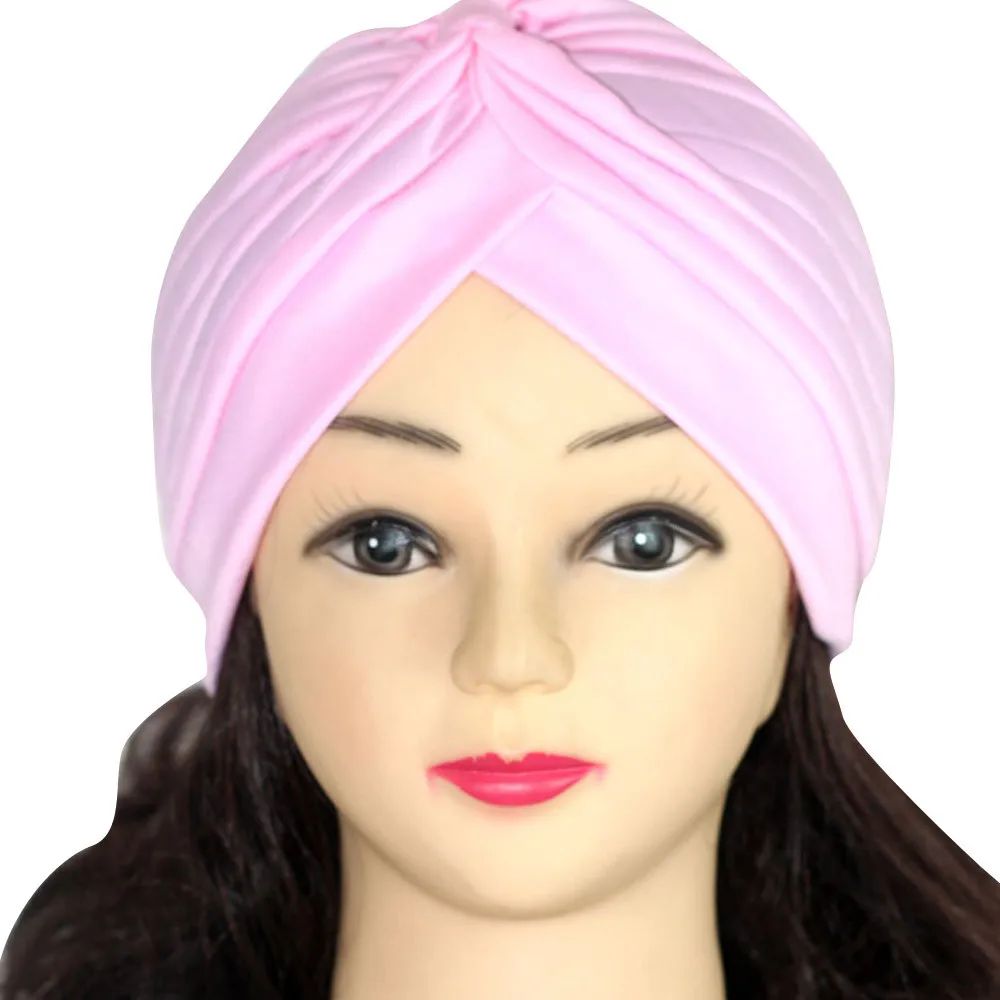 Лента для волос при занятиях йогой одноцветная многофункциональная Шапка тюрбан