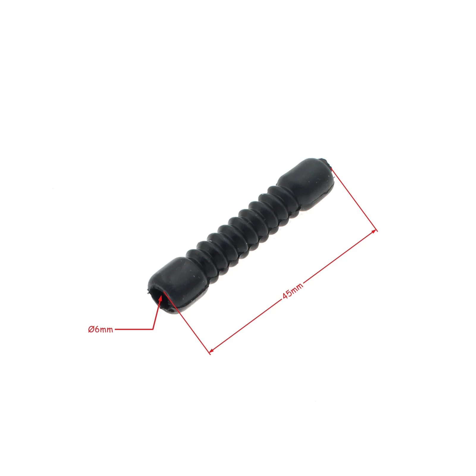 

10pcs 45mm Inner Diameter 6mm Rubber Dust Cover Cap for Motorcycle Brake Cable
