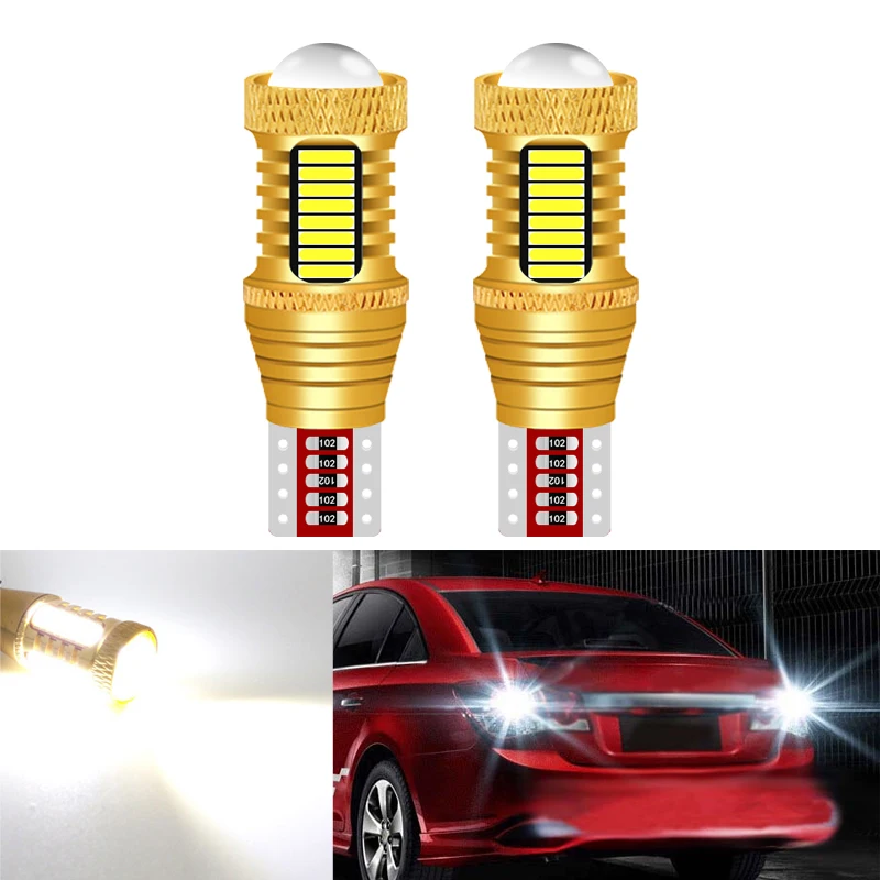 

2x Car Brake Light T15 W16W LED Bulb Lights Canbus No error High Power White 4014 32 chips Reverse Back Parking Lamps