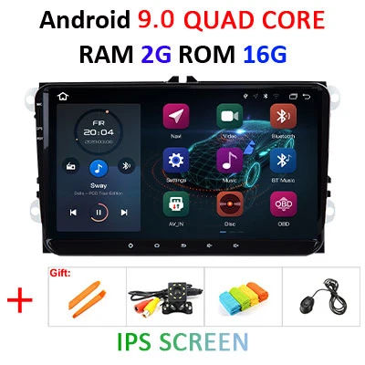 4G+ 64G ips DSP 8 ядерный Android 9,0 автомобильный Радио dvd gps для Volkswagen/VW Golf 5/6 passat/CC/B6/B7 polo Skoda/Seat/Leon мультимедиа - Цвет: 2G 16G IPS