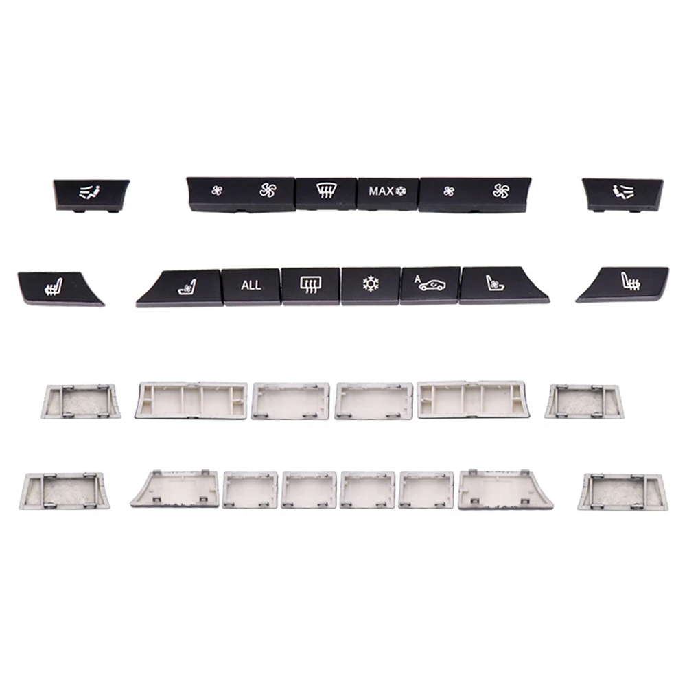 

Direct Fit Cover Stylish Key Cap Set Climate Control Switch Auto For AC Heater Repair Car Air Condition ABS F12