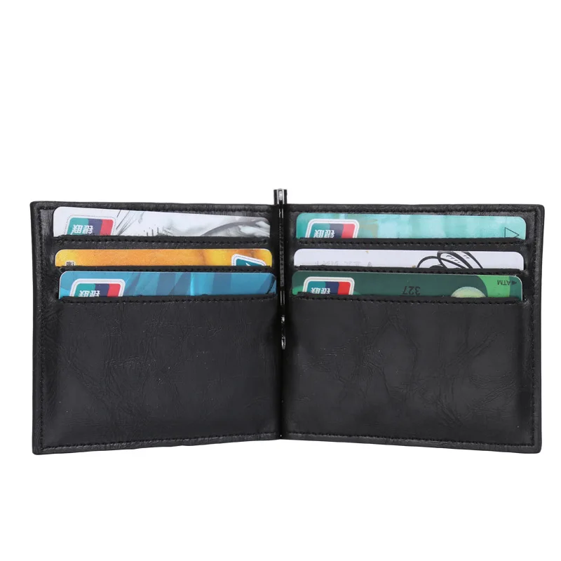 2019 New PU Leather Money Card Wallet Fashion Slim Small Credit Card Package Business ID Name Cards Billfold