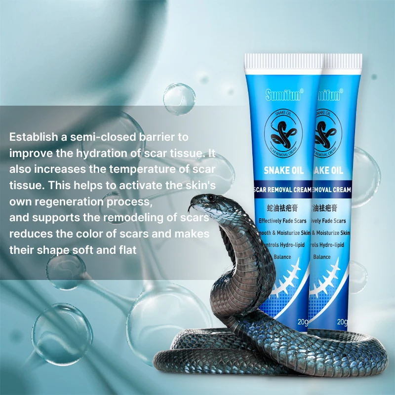 

Sumifun 1pcs Repair Scar Cream Antibacterial Ointment Stretch Marks Removal Burns/Cuts Fade Acne Cream Control Shrink Pores Scar