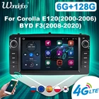 Автомобильный радиоприемник автомагнитола 2 din андроид 2 din Android 10 для Toyota Corolla Altis E120 2000-2006 для F3 2003-2013 мультимедийная Автомагнитола навигация GPS