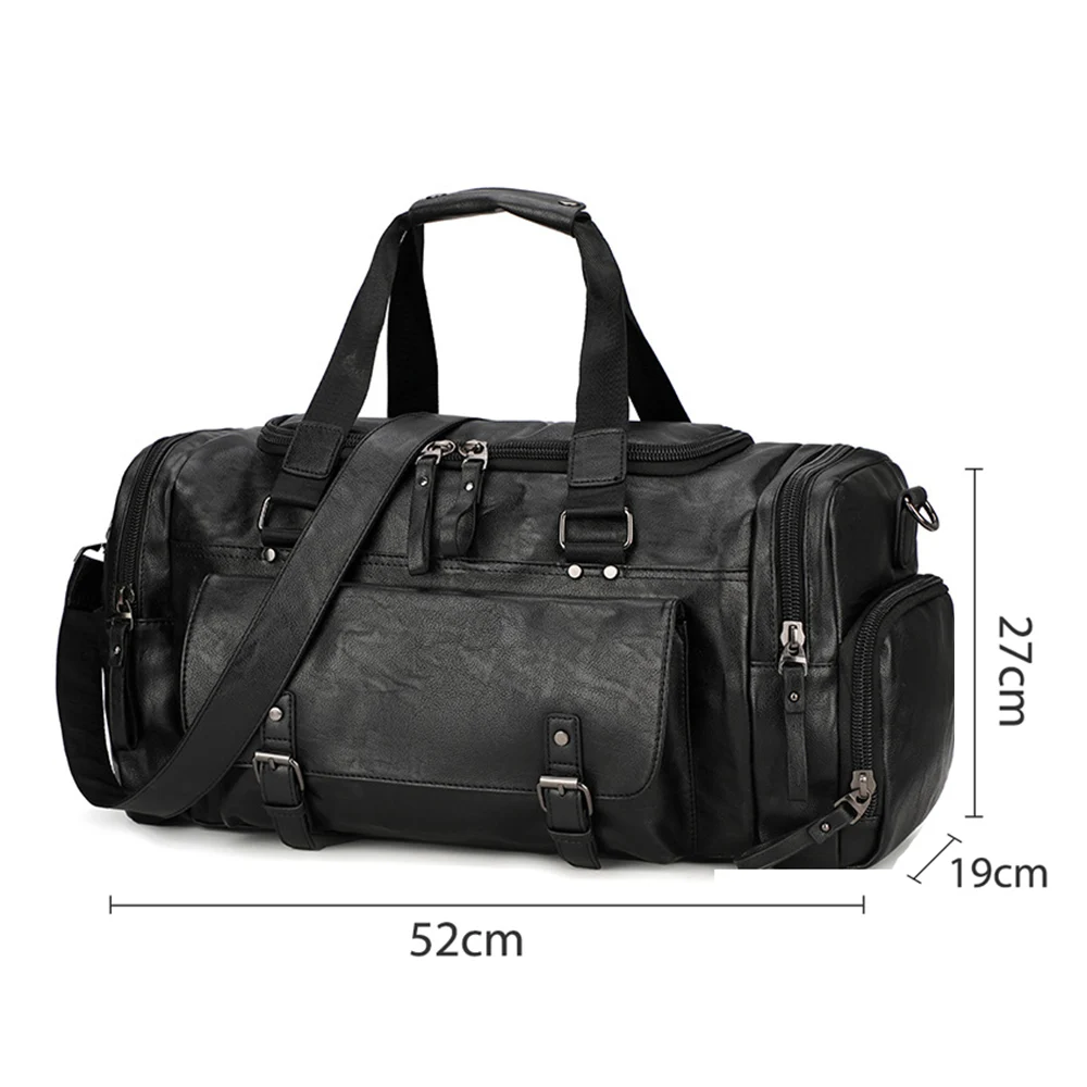 

Sport Men Gym Bag Women Handbag Fitness PU Leather Traveling Bags Shoulder Tote for Shoes Tas Sac De Sporttas Gymtas New XA282D