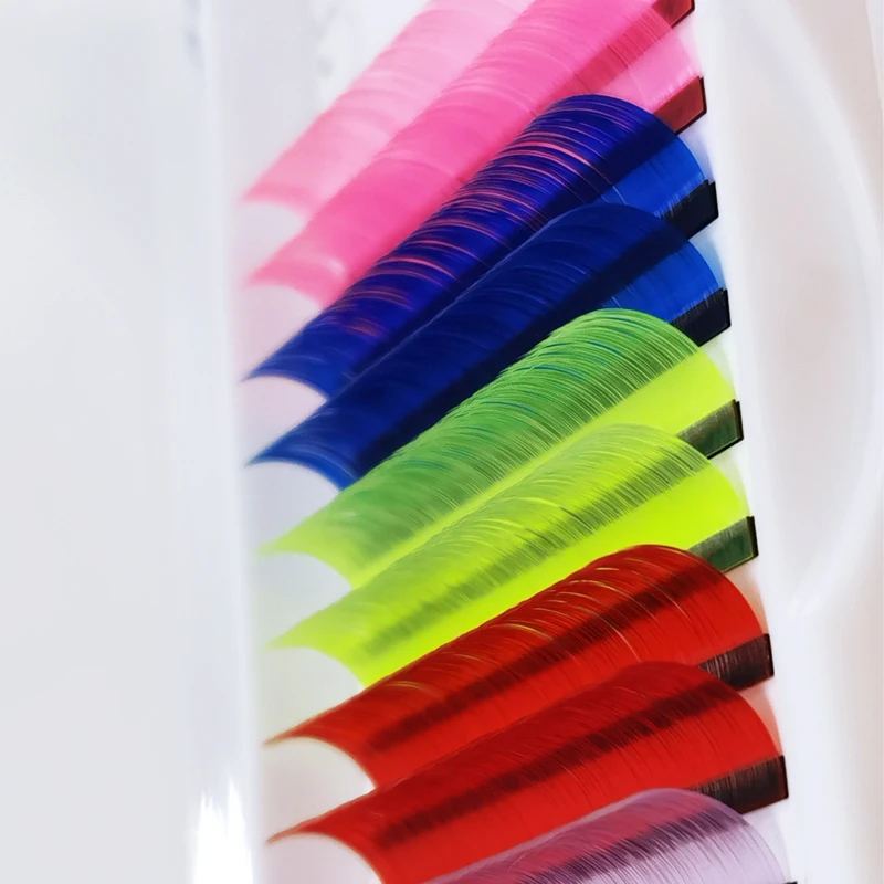 

Разноцветные ресницы, цветные ресницы, синие, желтые, красные ресницы для наращивания, индивидуальные цветные ресницы ed, накладные норковые...