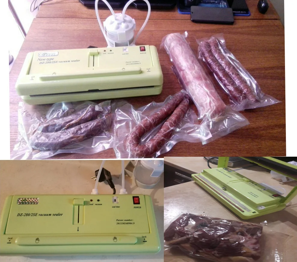 Вакуумный упаковщик пищевых продуктов полуавтоматический 110 220 В|Вакуумные