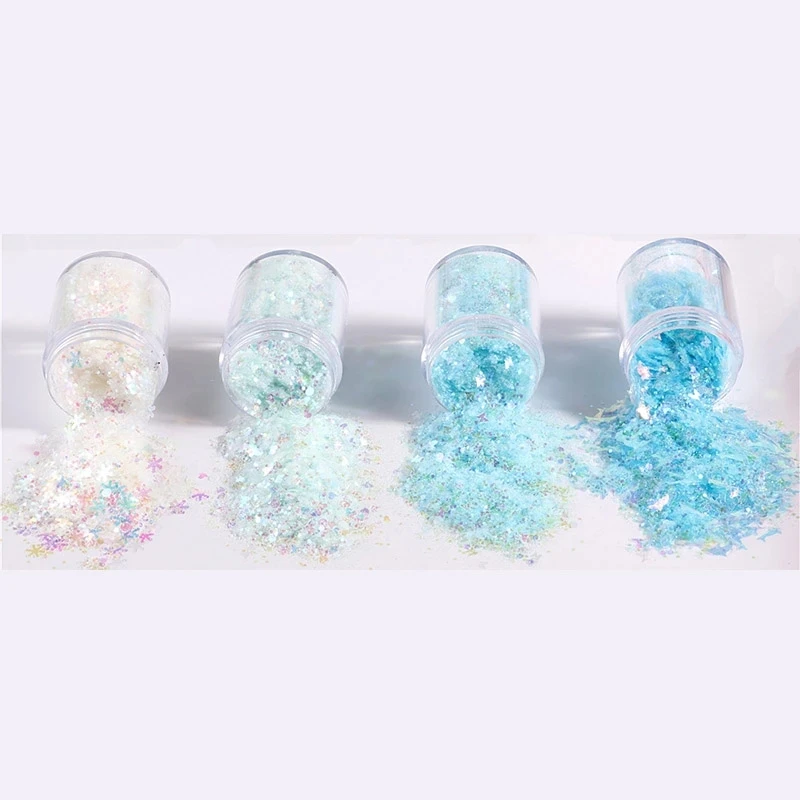 

10g Holo Fairy Mixed Shape Glitter Nail Flakes Sequins DIY Mermaid Hexagon Paillettes Flakes 3D Nail Art Lentejuelas Accessories